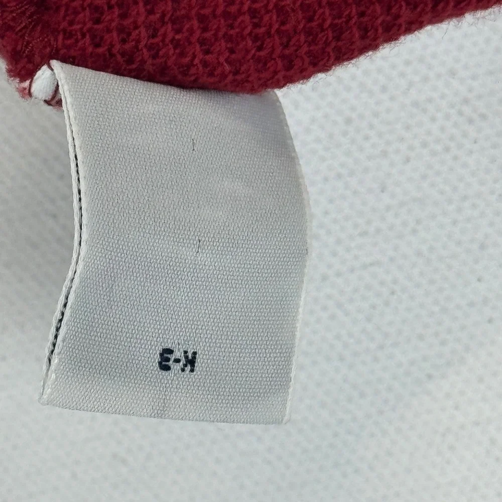 Polo Ralph Lauren Mens XL Red Long Sleeve Pique Cotton Polo Shirt Blue Pony Logo